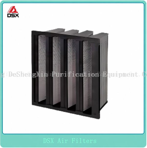 Filtro qu&iacute;mico tipo V para unidad de aire acondicionado (MAU) 